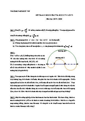 Đề tham khảo kiểm tra học kỳ II môn Toán Lớp 9 - Năm học 2019-2020 - Trường THCS Đức Trí
